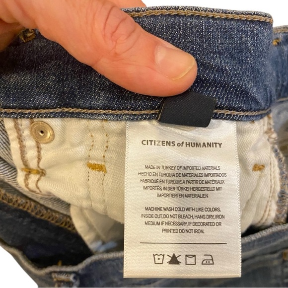 Citizens Of Humanity Women’s High Rise Straight Leg Olivia Jeans l 27 dark wash - Picture 9 of 12